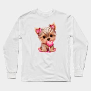 Adorable Yorkshire Terrier Long Sleeve T-Shirt